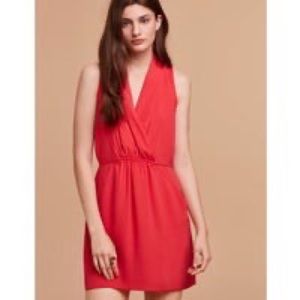 Aritzia Wilfred Coral Sabine Dress With Pockets size XXS